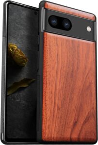 Google Pixel 8 Wood Case - Red Wood